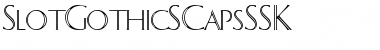 SlotGothicSCapsSSK Regular Font