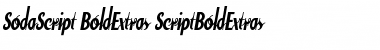 Download SodaScript BoldExtras Font