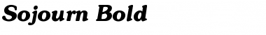 Sojourn Bold Font