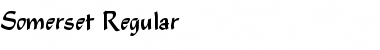 Somerset Regular Font