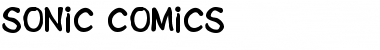 Sonic Comics Regular Font