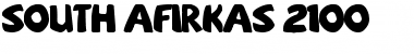 sOuTh Afirkas 2100 Regular Font