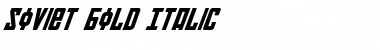 Soviet Bold Italic Bold Italic Font