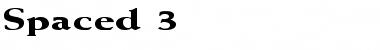 Spaced 3 Regular Font