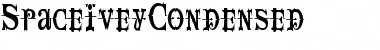 SpaceIveyCondensed Regular Font