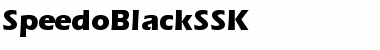 Download SpeedoBlackSSK Font