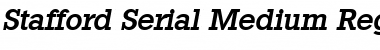 Stafford-Serial-Medium RegularItalic Font