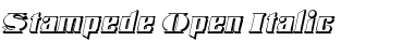 Download Stampede Open Italic Font