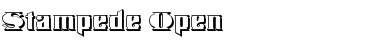 Stampede Open Regular Font