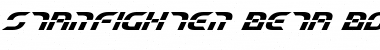 Starfighter Beta Bold Italic Bold Italic Font