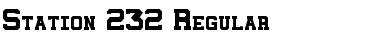 Station 232 Regular Font