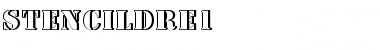 StencilDRe1 Regular Font