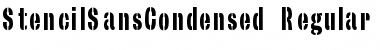 StencilSansCondensed Regular Font