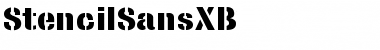 StencilSansXB Regular Font