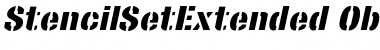 StencilSetExtended Oblique Font