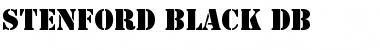 Stenford Black DB Regular Font