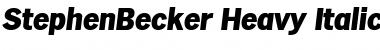 Download StephenBecker-Heavy Font