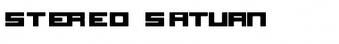 Stereo Saturn Regular Font