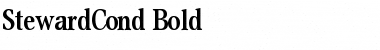 StewardCond Bold Font