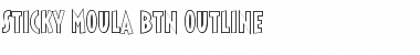 Sticky Moula BTN Outline Regular Font