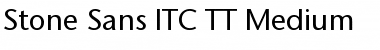 Download Stone Sans ITC TT Font