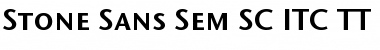 Download Stone Sans Sem SC ITC TT Font