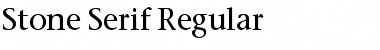 Stone Serif Regular Font