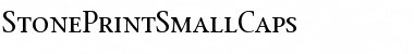 StonePrintSmallCaps Regular Font