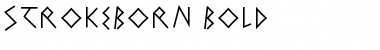 StrokeBorn Bold Font
