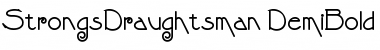 StrongsDraughtsman DemiBold Font