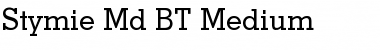 Stymie Md BT Medium Font