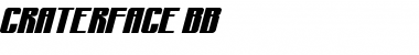 CraterFace BB Regular Font