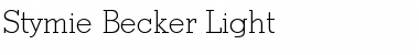 Stymie Becker Light Regular Font