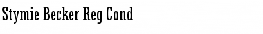 Stymie Becker Reg Cond Regular Font