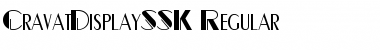 CravatDisplaySSK Regular Font