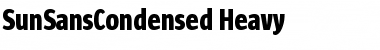Sun Sans Condensed- SunSansCondensed Heavy Font