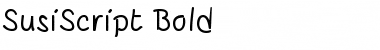 SusiScript Bold Font