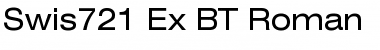 Swis721 Ex BT Roman Font