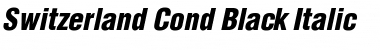 Switzerland Cond Black Italic Font