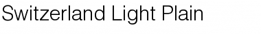 Switzerland Light Plain Font