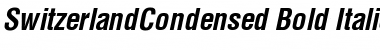 SwitzerlandCondensed Bold Italic Font