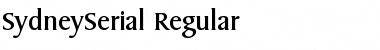 SydneySerial Regular Font