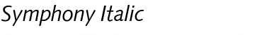 Symphony Italic Font