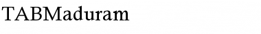 TABMaduram Normal Font