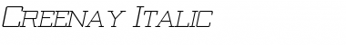 Creenay Italic Font