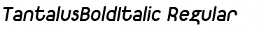 TantalusBoldItalic Regular Font