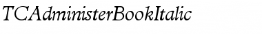 Download TCAdministerBookItalic Font