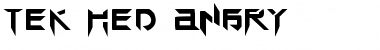 TEK HED ANGRY Regular Font