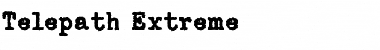 Telepath Extreme Regular Font