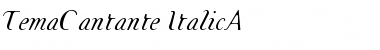 Download TemaCantante Font